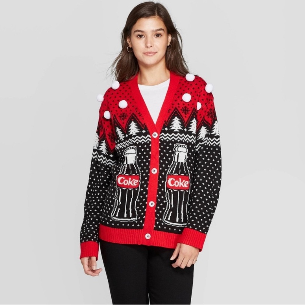 Coca Cola Limited Edition Ugly Christmas Sweater adult size medium